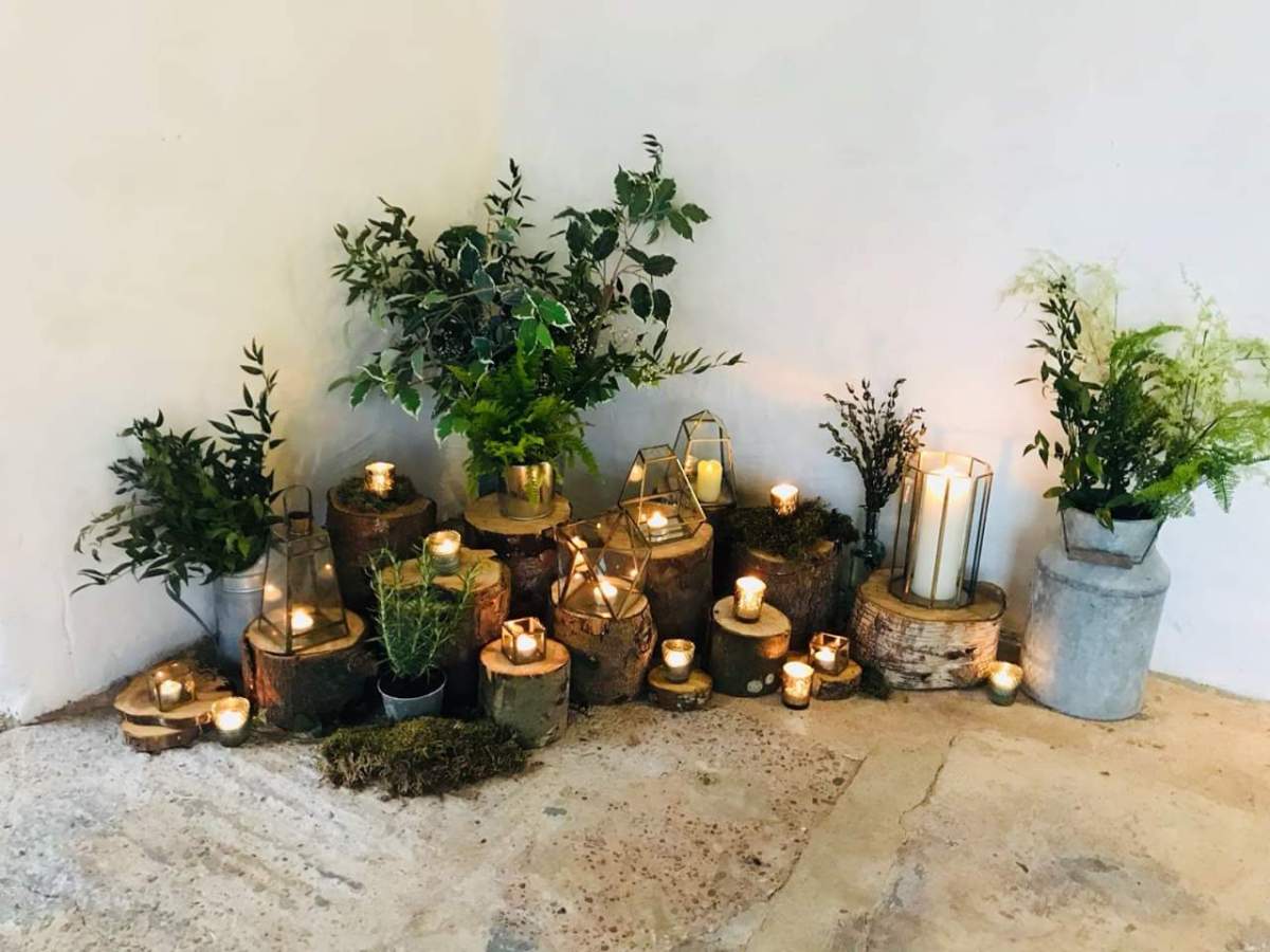 log display wedding barn hire fife