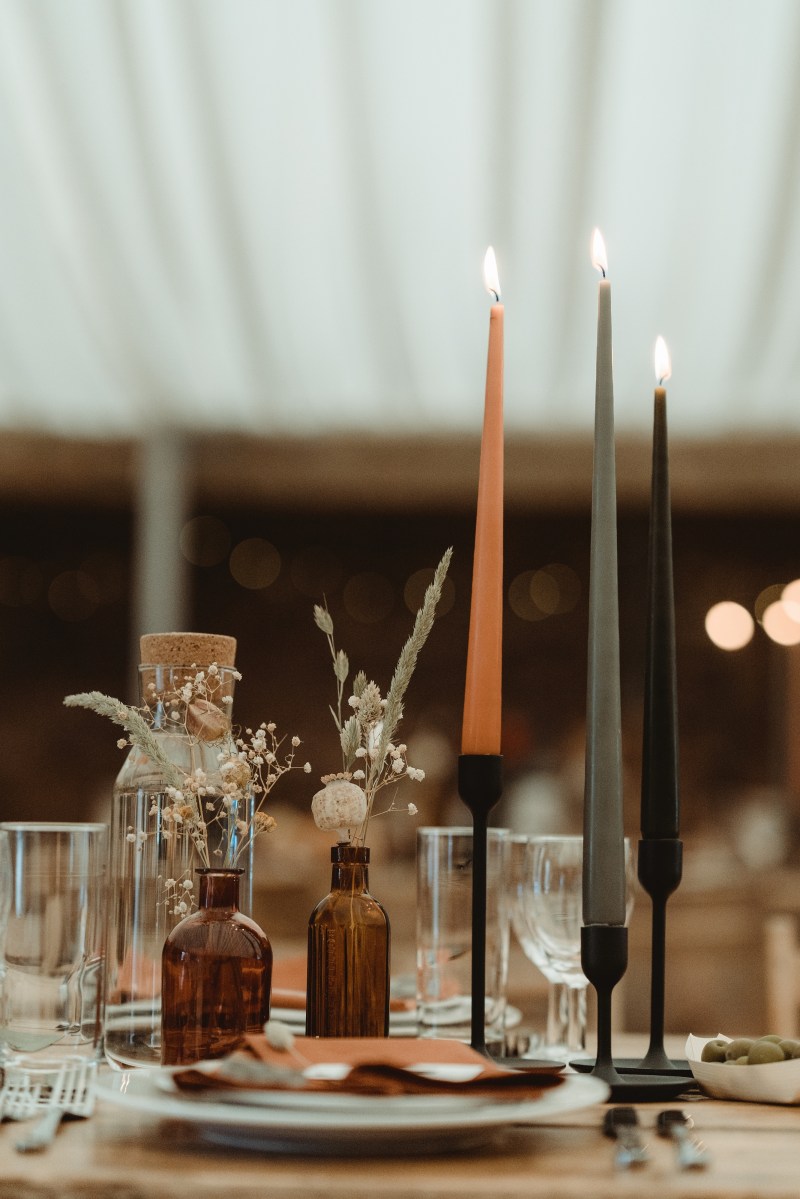 black candlesticks for hire in scotland