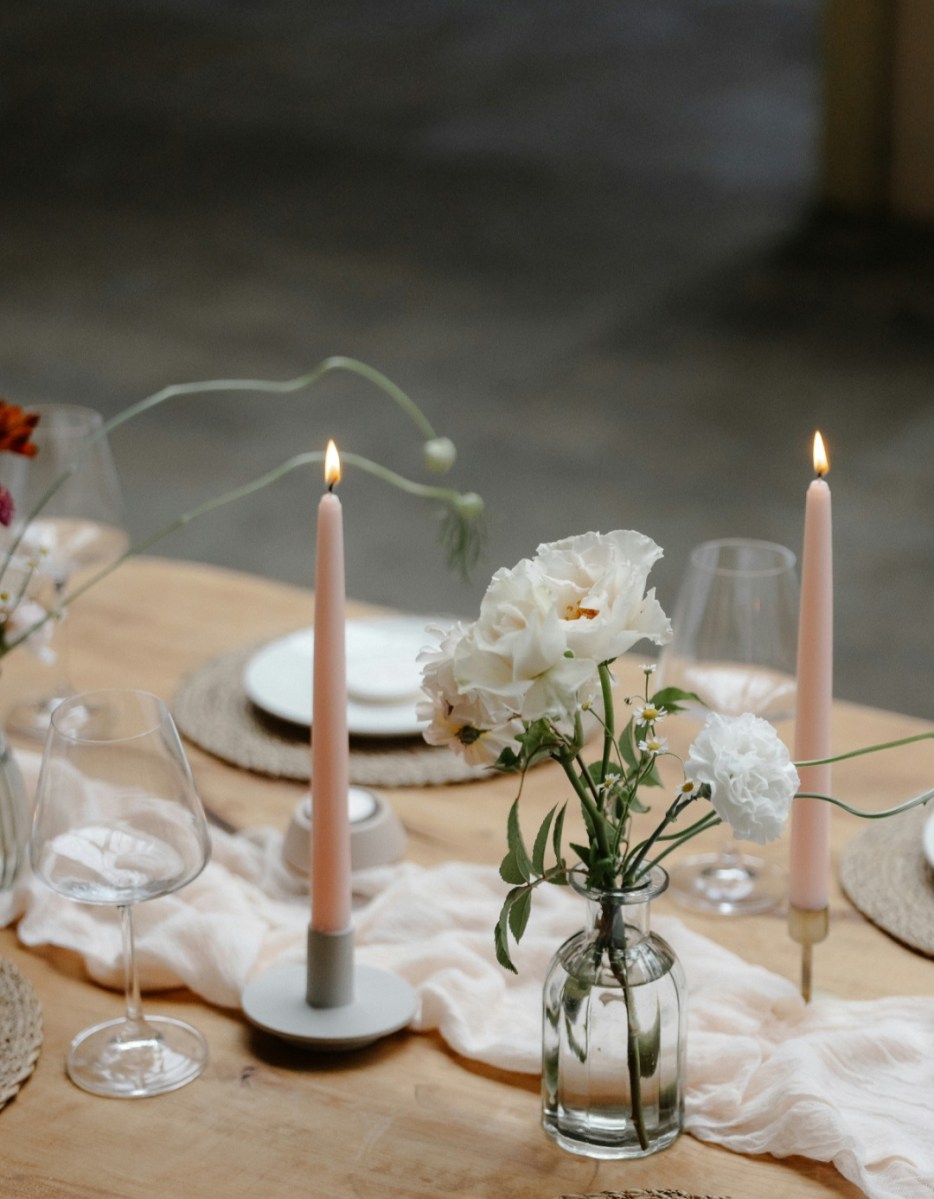 candlestick hire for weddings in fife
